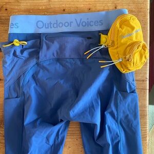 Outdoor Voices Women’s Denim Sky 7/8 Legging size S NWT